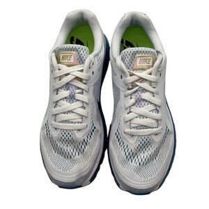 Nike Blue‎ and Green Sneakers with Grid Sole Traction size 8.5